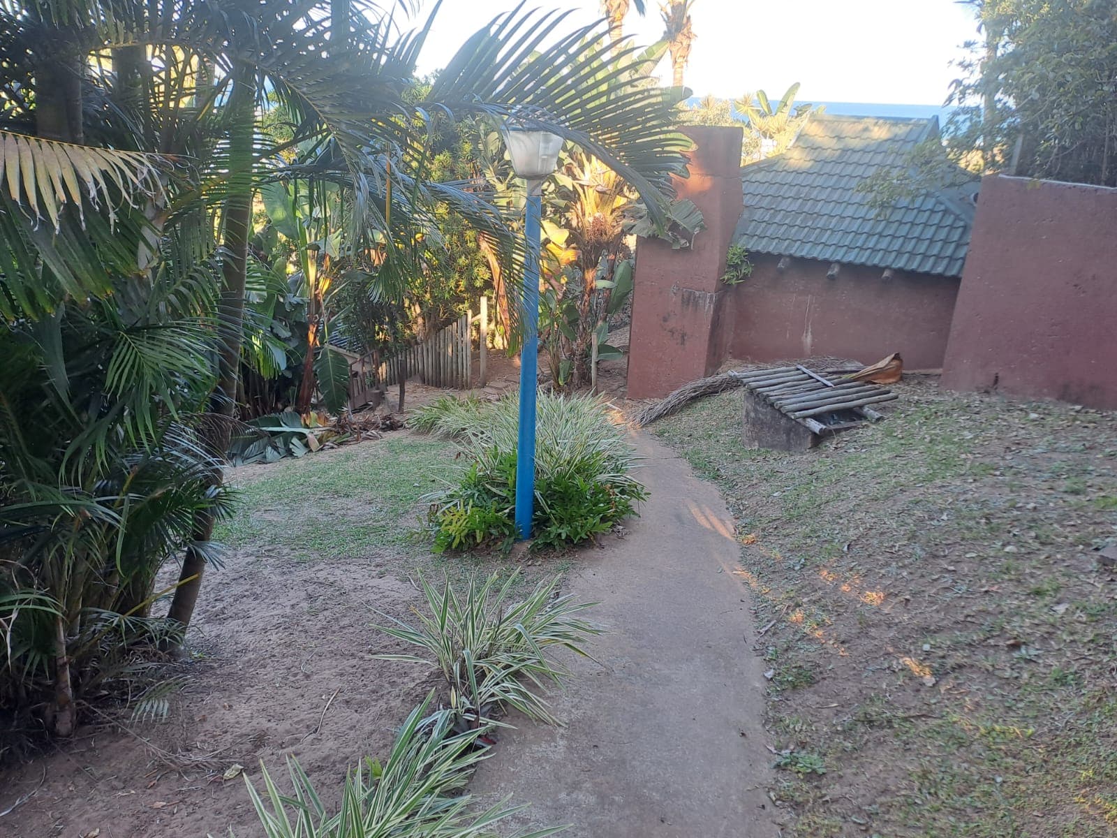 Garden pathway through the estate