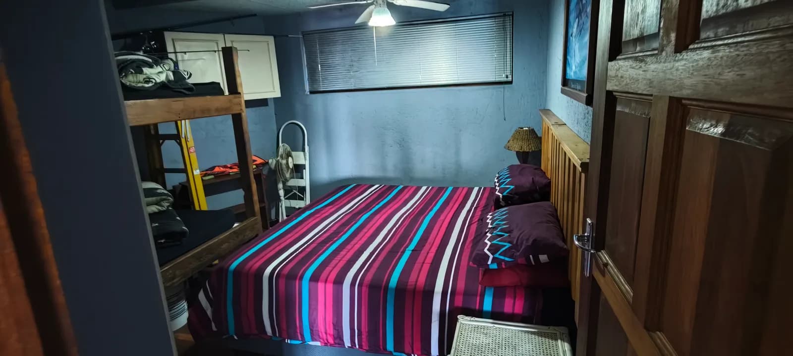 Bunk room sleeping three
